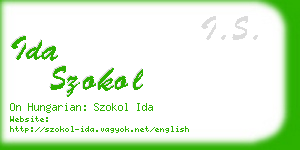 ida szokol business card
